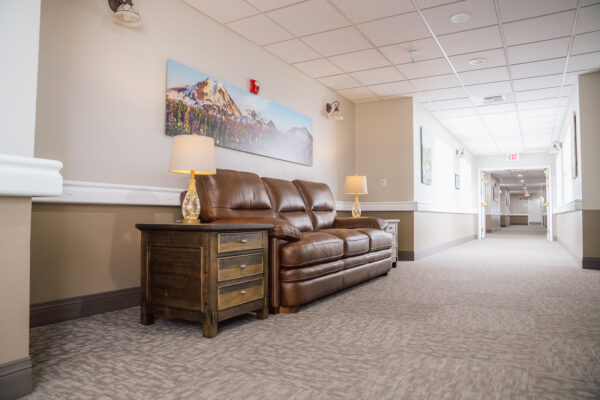 Shared seating area in The Chesterly at Rexford Park 