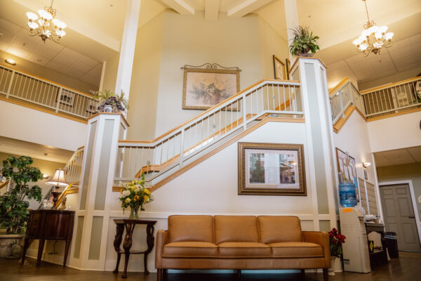 Main lobby in The Manor at Rexford Park