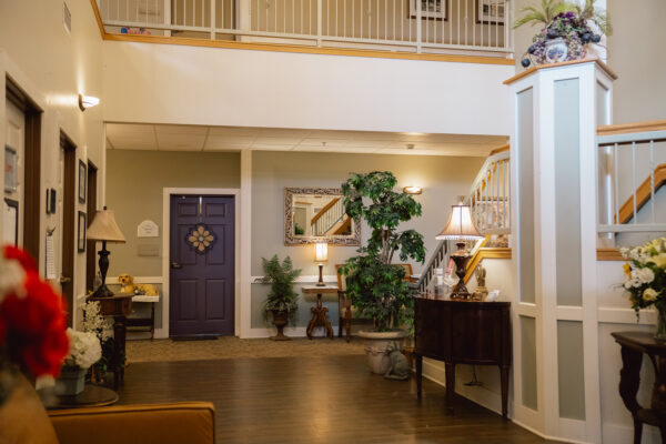 Main lobby in The Manor at Rexford Park